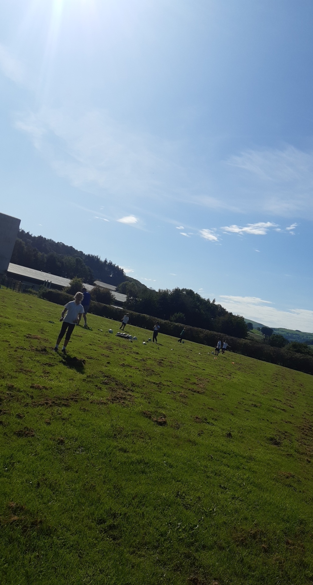 Children in a field