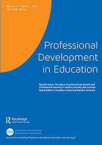 Professional Development in Education cover