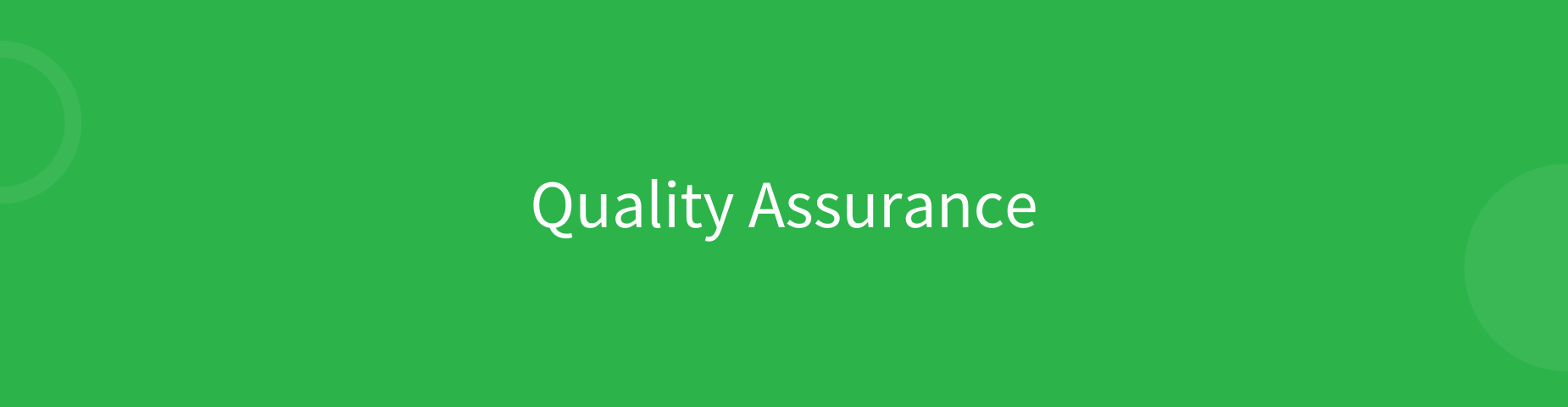 Quality Assurance Header English